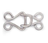 Prym Eyes Hooks And Brass Corset, Pack of 6, Silver, Nr. 13, groß, silberfarbig, 6 Stück