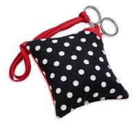Prym Polka Pin Cushion with Scissors, Black & White, 9.5x10x4 cm