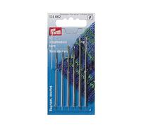 Prym Darning Needles, Lega di Acciaio, Silver, 5/0-1/0, 6 Stück