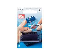 Prym Ditale per lavoro a maglia in plastica, con 4 guide, 2 x 1 x 1 cm, Nero