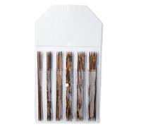 Prym Double Set Natural 2-4,5mm Ferri da maglia a punta Marrone 30 pezzi