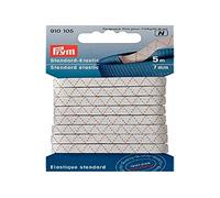 Prym Elastico, Polyester, Bianco, 7 mm, Weiß, 5 m