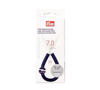 Prym Ago per trecce Yoga – 25 cm 7,0 mm – Viola/Bianco – 1 unità