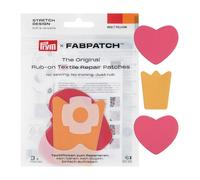 Prym FabPatch 921015 - Set di 3 toppe termoadesive con motivo Rub-on, motivo a cuore, con design bielastico, per abbigliamento sportivo, leggings, giacche e sneaker, senza cuciture e stiratura
