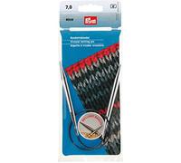 Prym - Ferri circolari da maglia, in ottone, argento, 7 mm