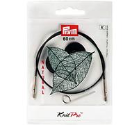 Prym Corda e Accessori per Ferri da Maglia circolari Natural 120 cm, Metal, Multicolore