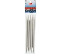 Prym Ferri da maglia a doppia punta da 20,3 cm, in plastica, US 13 (9 mm), grigio, 5 pezzi