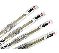 Prym Ferri da Maglia ergonomici a Punta Singola, in Materiale Sintetico con Punte a Gancio, Multicolore, 5 mm, Lunghezza 35 cm, 1 Paio