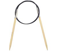 Prym - Ferri per Lavoro a Maglia a Punta Arrotondata, in bambù, Lunghezza 80 cm, Diametro: 5 mm