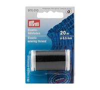 Prym Consu Filo per Cucire, Polyester, Nero, 20 Metri di Lunghezza x 0,5 mm di Spessore, unità