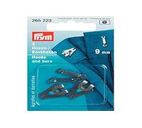 Prym Ganci E Barrette per Pantaloni E Gonna 2 Pezzi, Dimensioni: 9 mm, Nero
