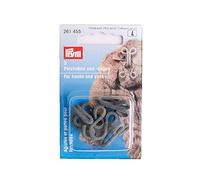 Prym Ganci e occhielli per soprabito - plastica - Grigio - Taglia unica, 3 pezzi