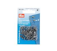 Prym Ganci e Occhi Acciaio Inox 3 Argento col