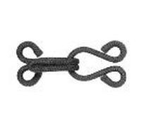 Prym Ganci in Pelliccia e Occhi ST Nero, 200 Pezzi