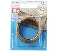 Prym - Gancio ad Anello per Borsa in Ottone Anticato, Diametro: 35 mm