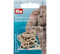 Prym Gancio E Occhiello In Finta Pelliccia, Poliestere, Beige, 9.3 x 5.7 x 1.8 cm