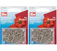 Prym Headpins, Silver, 16 x 0,65 mm, silberfarbig, 25 g (Confezione da 2)