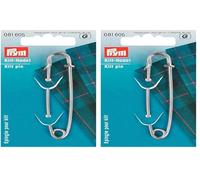 Prym Kilt Pin Mild Steel Silver col 76 mm (Confezione da 2)