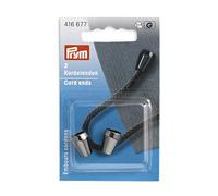 Prym Kordelenden konisch Gunmetal estremità con Cordoncino, Metallo, Canna di Fucile, 10 x 13 mm