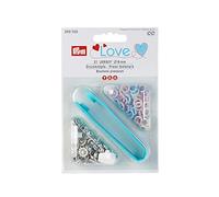 Prym - Love Jersey Pink, Light -Blue, Pearl (8mm) Press Fissanters - 1 unità