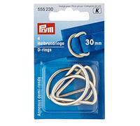 Prym Anelli a D 30 mm Argento opaco