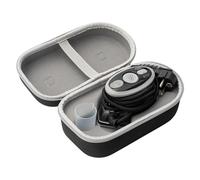 Prym Mini ferro da stiro a vapore nero con vassoio in silicone e custodia, 400 W, temperatura regolabile (110 - 240 V), ideale per cucito, patchwork e viaggi