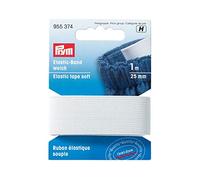 Prym Elastic Tape, White, 25 mm, Bianco, 1 M
