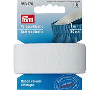 Prym Elastic Tape, White, 30 mm, Weiß, 1 m