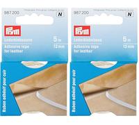Prym - nastro adesivo Prym (12 mm, 5 m) per pelle - 1 pezzo (Confezione da 2)