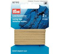 Prym Nastro di Allacciatura in Similpelle 4 mm Beige