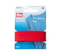 Prym Nastro sbieco in cotone, colore: rosso, 100% CO, 20 mm Falzung: 40/20 mm | 3 m