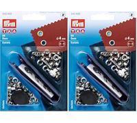 Prym Occhielli in Ottone, Argento, 4 mm (Confezione da 2)