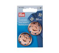 Prym - Ottone Rosa Oro (30mm) Cucire Fissanti a Scatto - 2 Pezzi