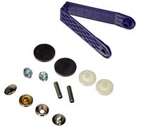 Prym - Ottone Sport Camping Argento (15mm) Non-Sew Premere Dispositivi di Fissaggio - 100 Pezzi