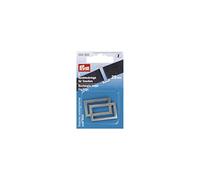Prym - Passanti Rettangolare per Borse e Cinghie, Metallo, Argento Antico, 25 mm, 2 Pezzi