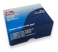 Prym Pins, 0.60 x 34mm, Silver-Coloured, 500g, Card Box, Steel