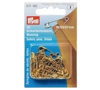 Prym Safety Pins, Ottone, Gold, 19/23 / 27 mm, goldfarbig, 30 Stück