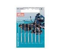 Prym Pr125555 - Aghi Da Ricamo 6 Pezzi, N 18, Dimensioni: 1,20 x 50 mm, Argento