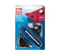 Prym Press Fasteners, Tela, Black, 15 mm, alteisen, 10 Stück