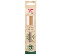 Prym - Prym 1530 Bamboo a doppio punteggio (15 cm, 2,50 mm) ago - 1 Pezzi