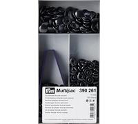 Prym 390261-1 Non-Sew Press Fasteners, Ottone, Black, 15 mm