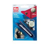 Prym - Prym Anorak Matt Silver (20mm) Fissanters non SEW - 1 pezzo