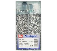 Prym - Prym Argento (4mm) Occhielli e Rondelle - 500 Pezzi