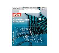Prym Plastic Loop Clasp, Transparent, 12 mm, Trasparente, 2 Pezzi