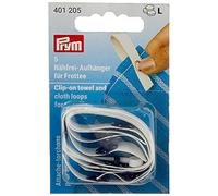 Prym Clip-on Asciugamano e Stoffa Loop, telospugna, Bianco, Taglia Unica