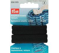 Prym - Prym Elastic VelOr Black (15mm, 1M) Buttonhole - 1 unità