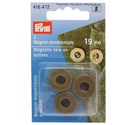 Prym - Prym Old Brass (19mm) Pulsanti di cucitura magnetica - 1 pezzo
