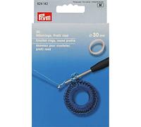 Prym Crochet Rings, White, rund 30mm-30 Stück-(624142