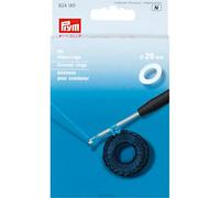 Prym Anelli per uncinetto Plastica piatto 26 mm Bianco Taglia unica 96 unità