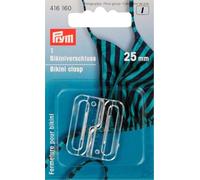 Prym - Prym Trasparente Gancio di plastica (25 mm) Bikini e Chiusura a Cinghia - 1 unità
